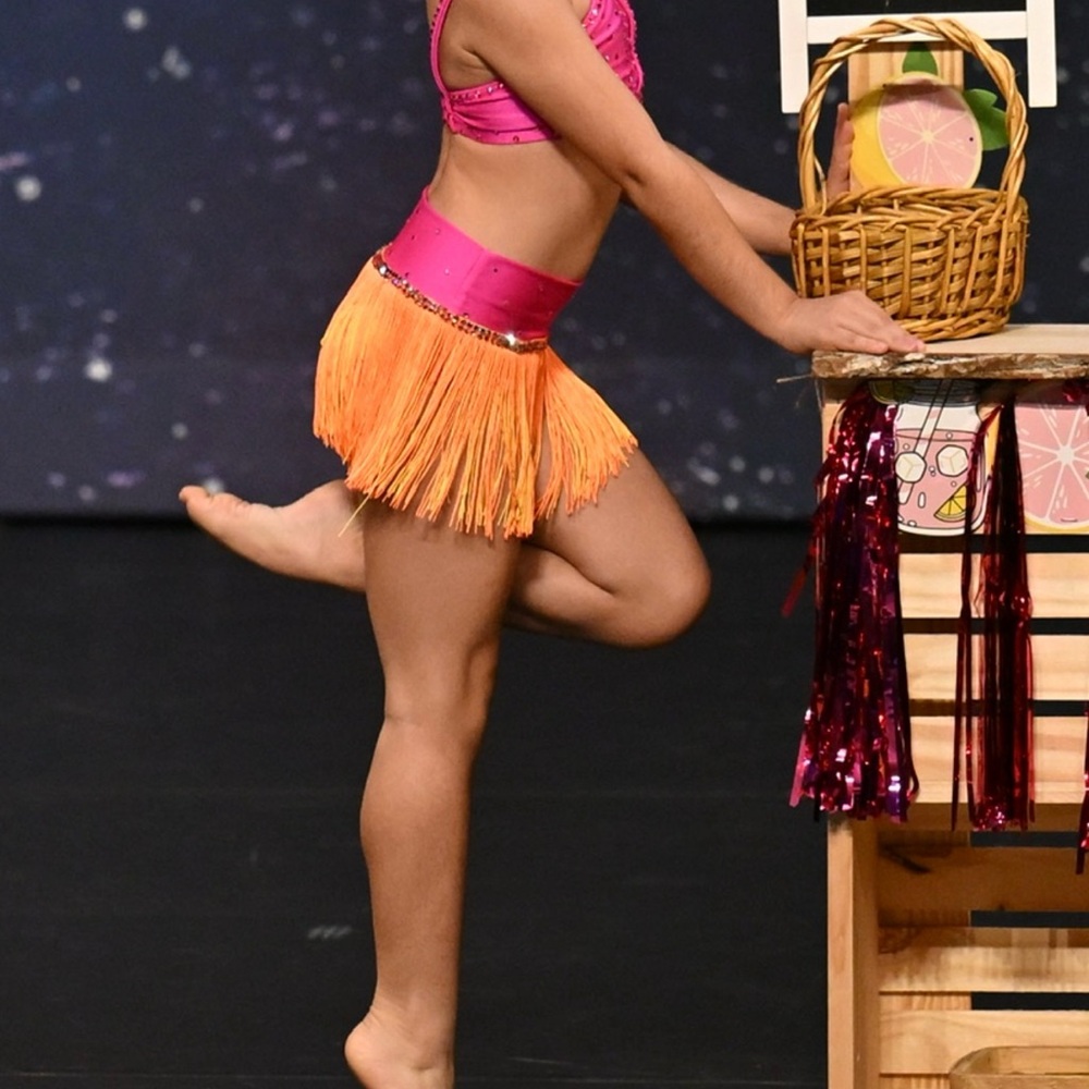 Pink and Orange Dance Costume